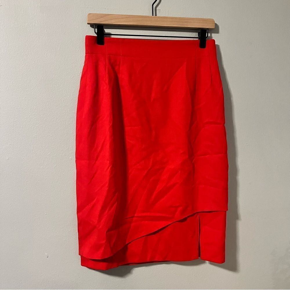 Escada Vintage Wool Skirt with Slit Size 38